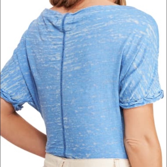 Free People We The Free Light Blue Astrid Tee - Picture 5 of 11